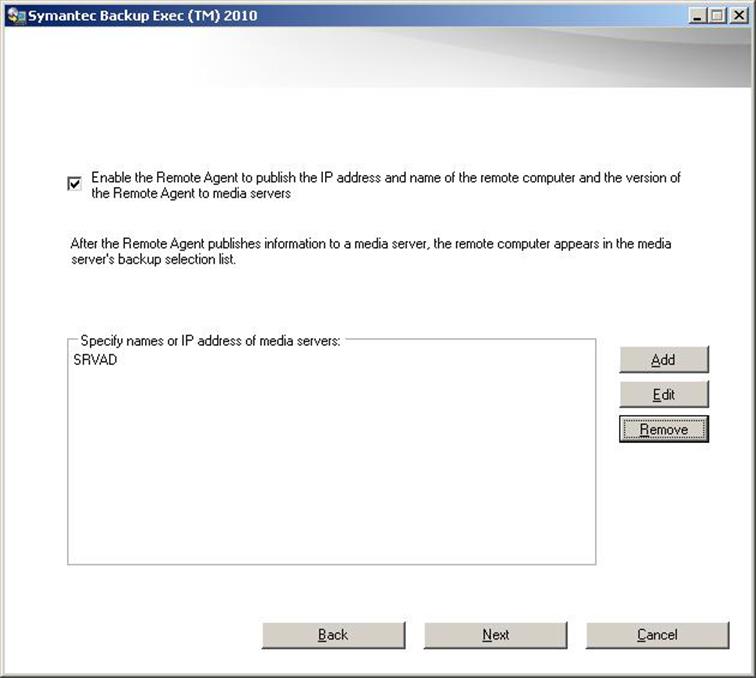 Backup Exec 2010 Install Has Detected Remote Administrator Tool