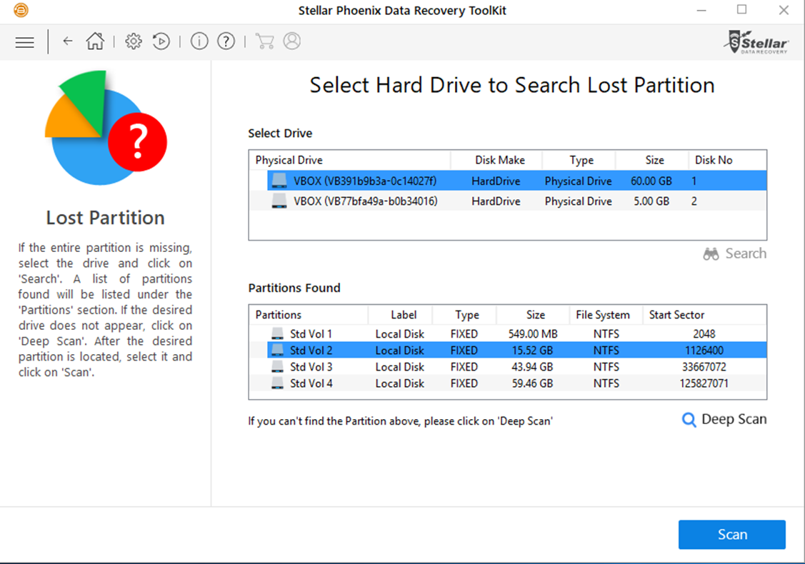 Find partition